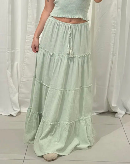 SOFT CLOUD MAXI SKIRT