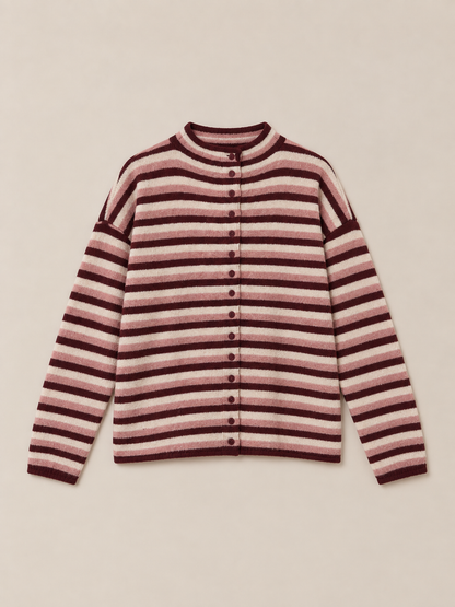Berry Button Cardigan