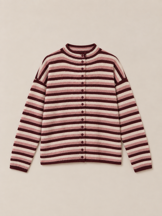 Berry Button Cardigan