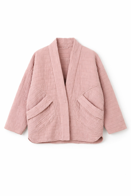 Blush Musselin Jacke