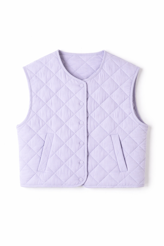 Soft Quilt Weste Lilac
