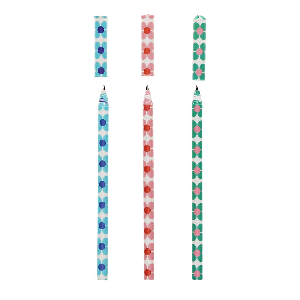 Papierkugelschreiber (3er-Set) - Daisy