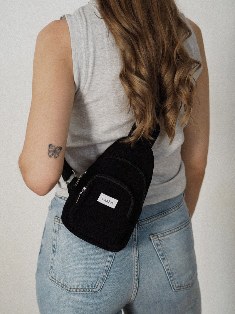 BASIC CORD BAG | SCHWARZ