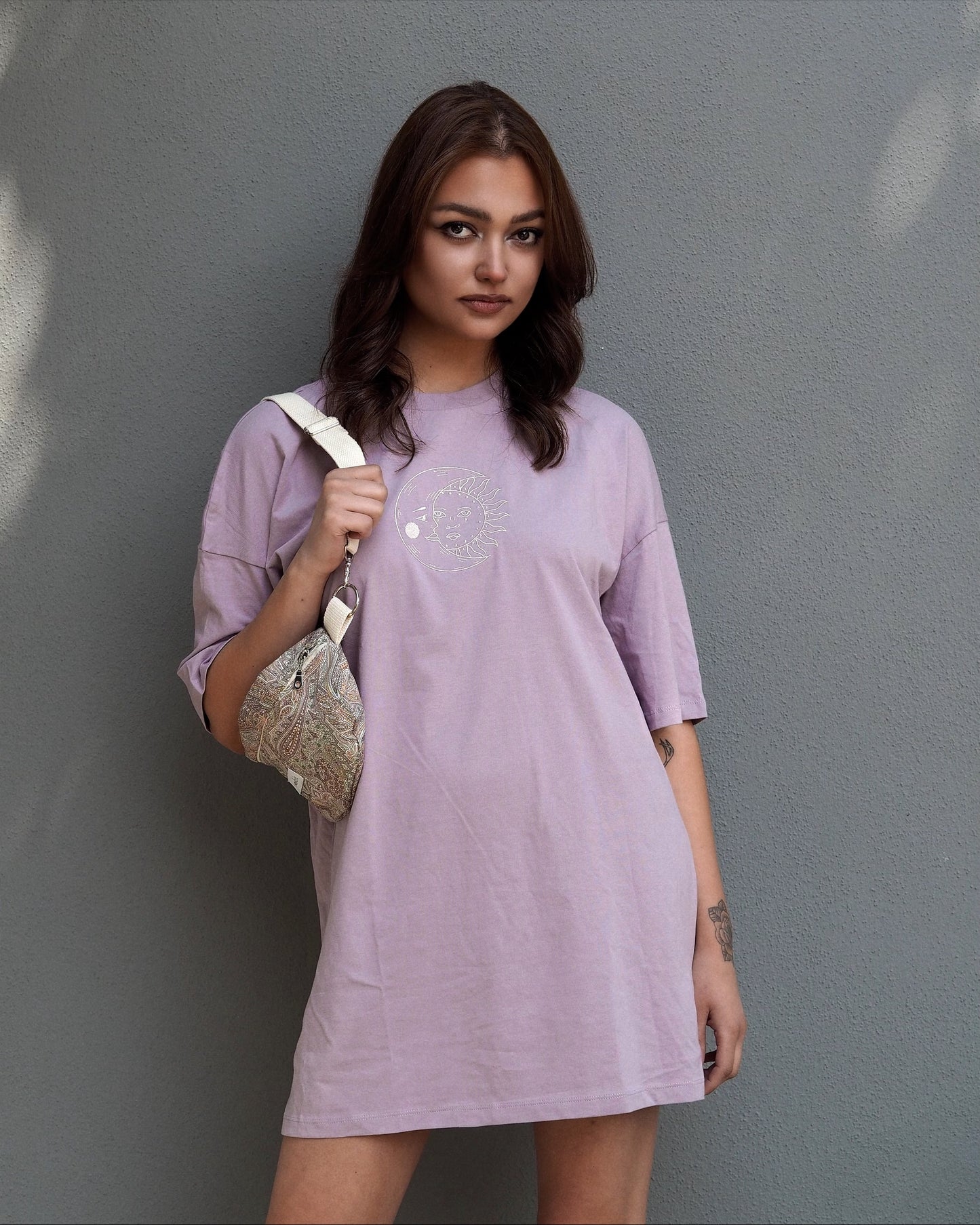 SUN&MOON LILAC | ORGANIC OVERSIZE SHIRT