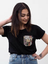 OVERSIZE POCKET SHIRT | FLORAL BLACK