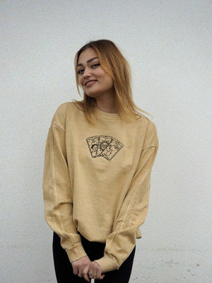 UNISEX OVERSIZE SWEATER | TAROT BEIGE