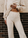JOGGING SET FROTTEE VANILLE