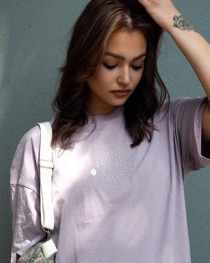 SUN&MOON LILAC | ORGANIC OVERSIZE SHIRT